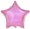 Шар Звезда фольга розовый, 46 см
