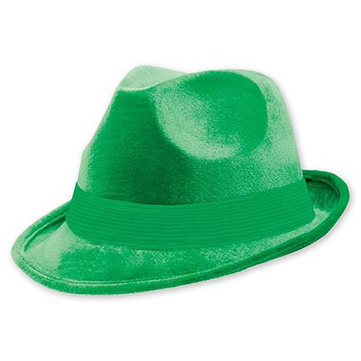 Шляпа-федора велюр Зеленая (1501-2189)