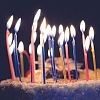 Свечи для торта 17 см 24 шт (1502-1129)