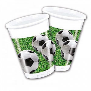 Стаканы пластик Футбол зеленый газон 8 шт (1502-2015)