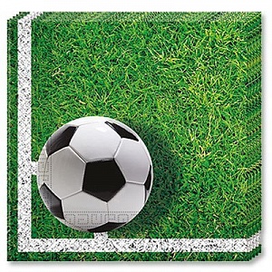 Салфетки Футбол зеленый газон 33 см (1502-2023)