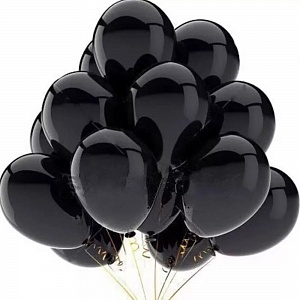 Облако из черных шаров 20 шт. (3009)