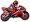 Шар фольга Красный мотоцикл