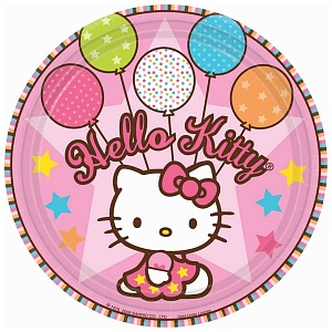 Тарелки малые Hello Kitty 17 см 8 шт (1502-0931)