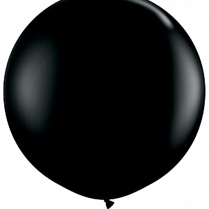 Большой шар с гелием Черный 70 см. (8006)