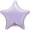 Шар Звезда фольга Сиреневый, 46 см