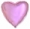 Шар Сердце фольга розовый, 46 см