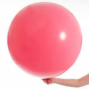 Большой шар с гелием Розовый 70 см. (8008)