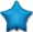 Шар Звезда фольга "Синий", 46 см
